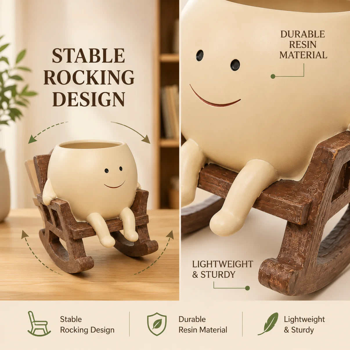 Rocking Pot™ — Your Happy Little Plant Companion